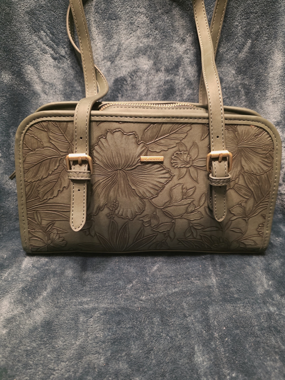 Lovevook Olive Floral Embossed Women's Shoulder Bag